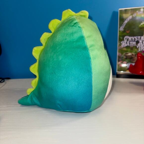 Jarrell Dinosaur Squishmallow 8” Ombre Blue Green Plush EUC 2022 - Picture 2 of 8